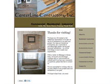 Tablet Screenshot of centerlinecontractorsinc.com